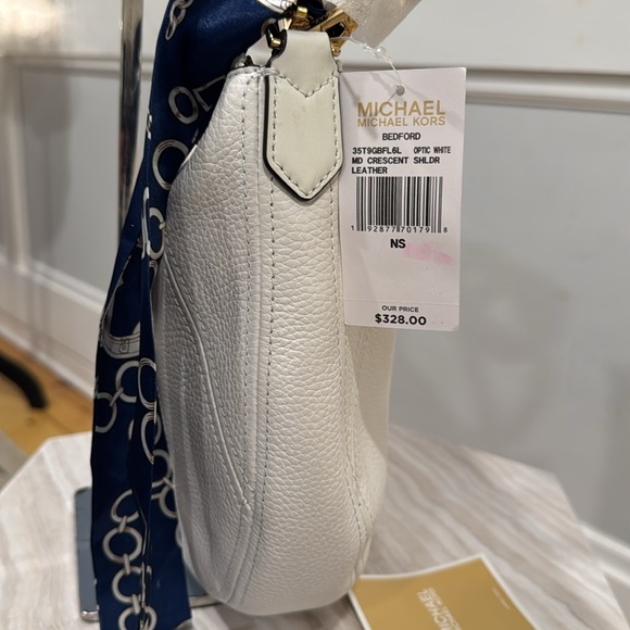 Michael Kors Bag Brooke White Hobo NWT - Picture 6 of 17